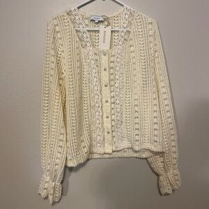 Rihoas NWT sweater button down
